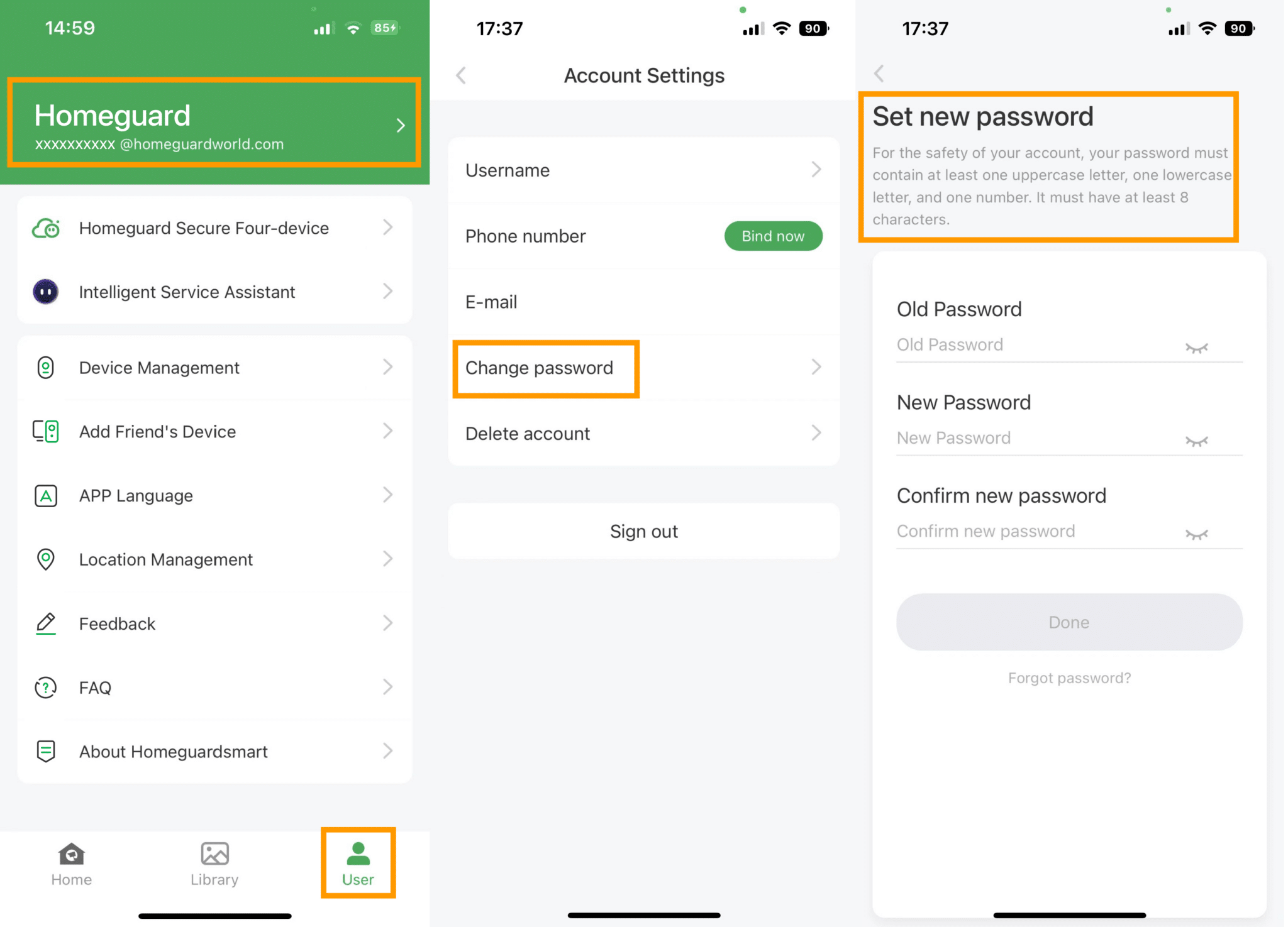 How to reset the password? - VicoHome